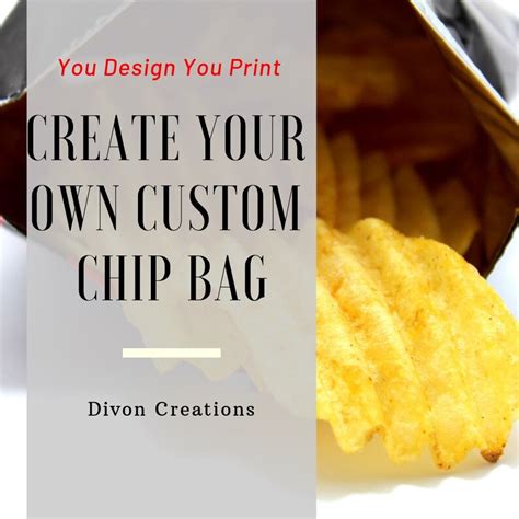 Chip Bag Template Microsoft Word / Cricut DS / Silhouette | Etsy