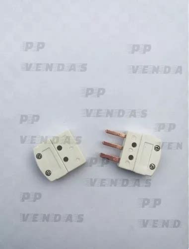 Conector Rtd Pinos Para Termopar Pt Kit Macho E F Mea R Em