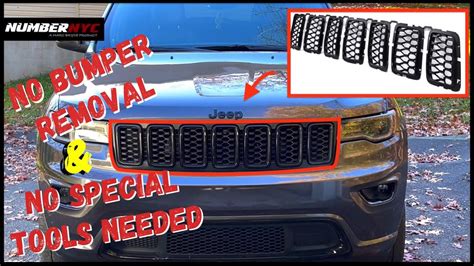 Install Black Grille On Your Jeep Grand Cherokee Without Removing