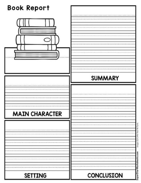 Book Report Templates Superstar Worksheets