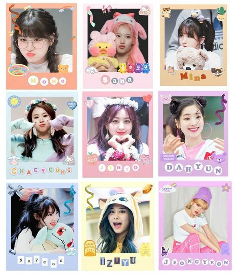 Twice Polaroid Aesthetic In 2022 Printable Photo Card Photocard