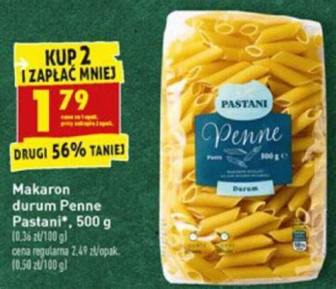 Promocja Makaron Durum Penne Pastani 500g Biedronka