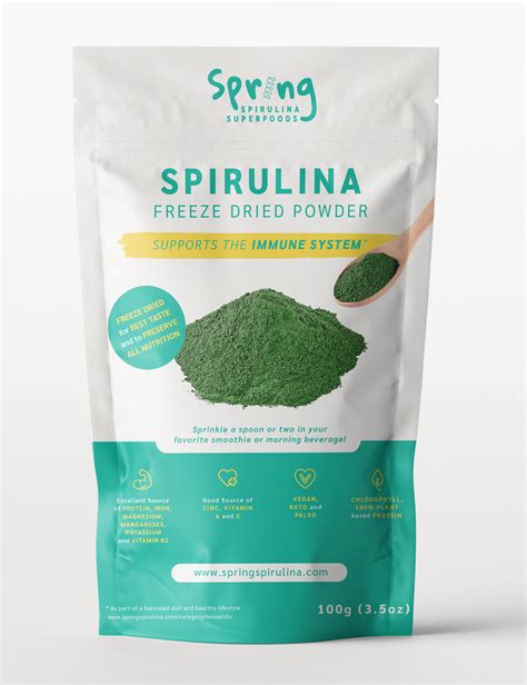 Premium Spirulina Dry Powder Spring Spirulina Usa