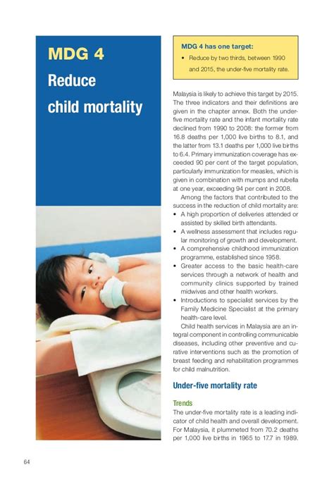 Mdg 4 Reduce Child Mortality