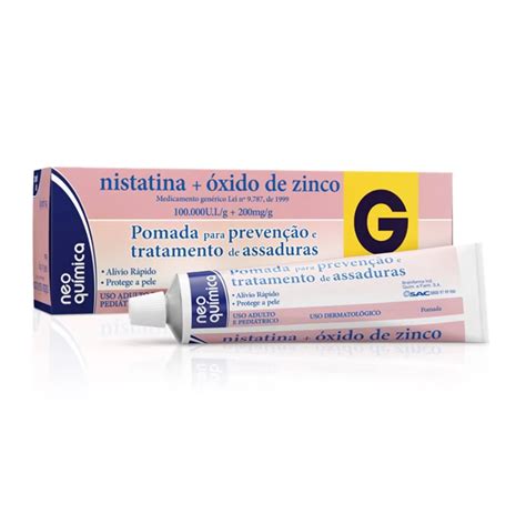 Kit C 3 Nistatina Óxido De Zinco P assaduras Neo Química 60g Neo Química