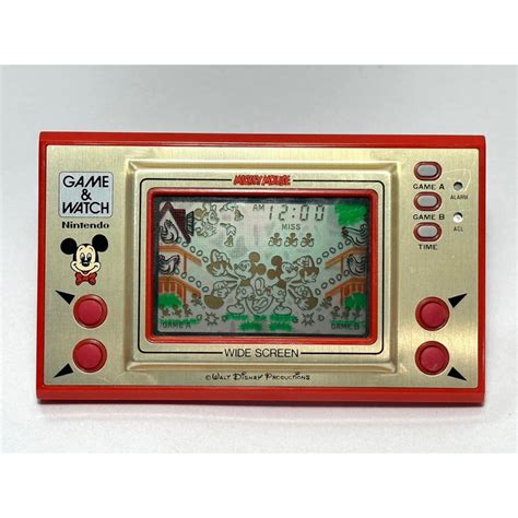 Mickey Mouse Game Watch nintendo wide screen MC 25 เกมกด มกก