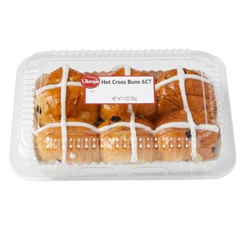Ukrop S Hot Cross Buns 6 Ct 11 Oz Ralphs