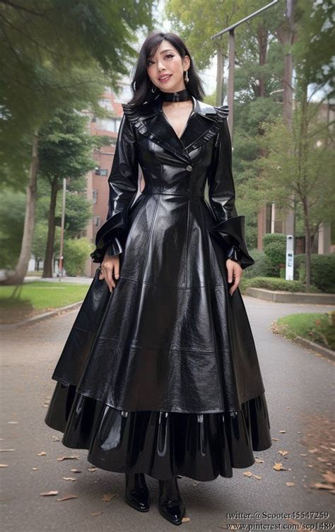 Vinyl Clothing Latex Dress Fashion Design Drawings Cloak Designs To