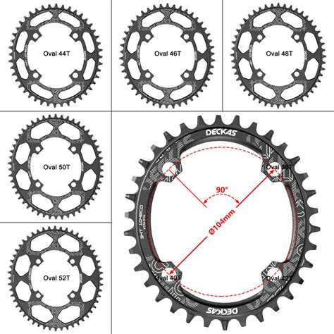 Deckas Narrow Wide Single Chainring Bcd T Round Oval Cnc For