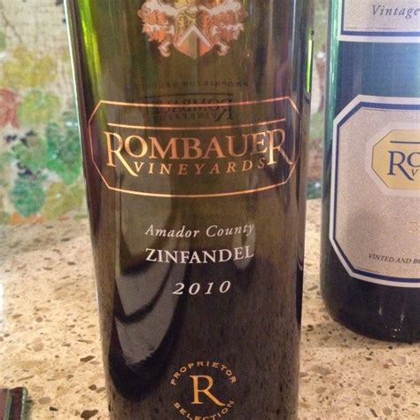 Ry Shared Rombauer Vineyards Proprietor Selection Amador County