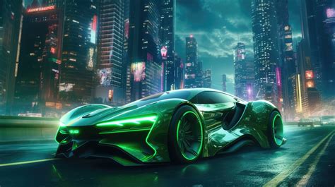 A 4K ultra HD wallpaper of a futuristic car with a transparent body ...