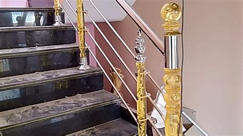 ModernSteel Railing Acrylic Bluster Stair Railing Design Stairway