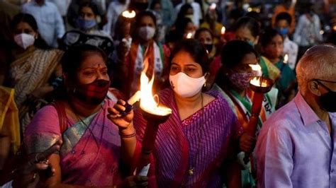 Photos: Protests grip India after Hathras crime, hasty cremation ...