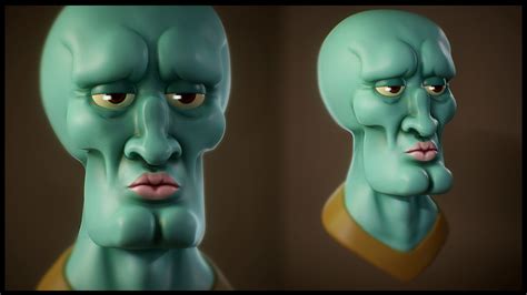 Clément Leroux - 3D model - Handsome Squidward