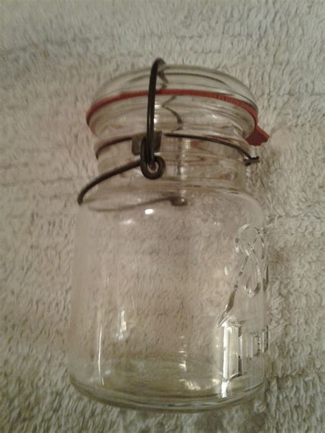 Vintage Ball Ideal Canning Jar Wire Bale Clear Glass Round Etsy