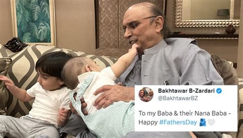 Father S Day Bakhtawar Shares Heartwarming Photo Of Sons With Asif Zardari