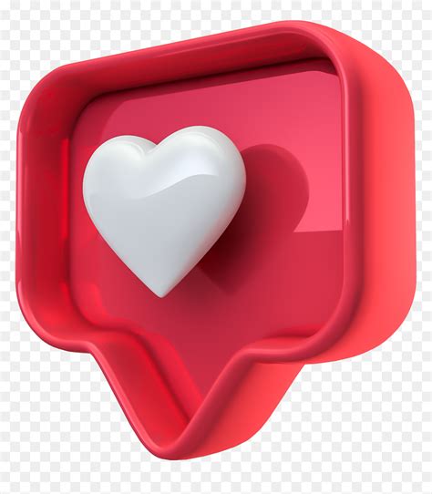 Heart Instagram 3d Png Transparent Png Vhv