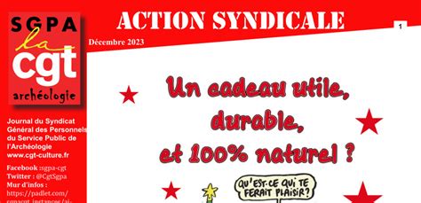 Action syndicale SGPA Décembre 2023 la CGT Culture