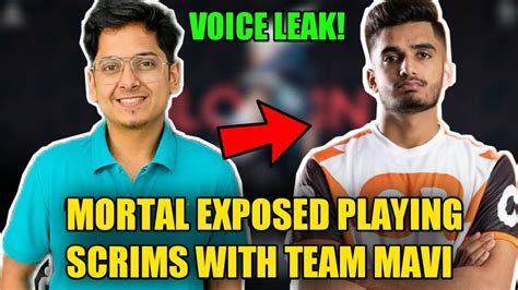 MORTAL PLAYING PUBG SCRIMS WITH TEAM MAVI EXPOSED MORTAL PLAYING