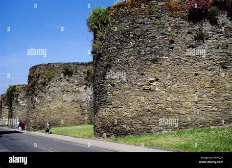 Lugo, roman walls Stock Photo - Alamy