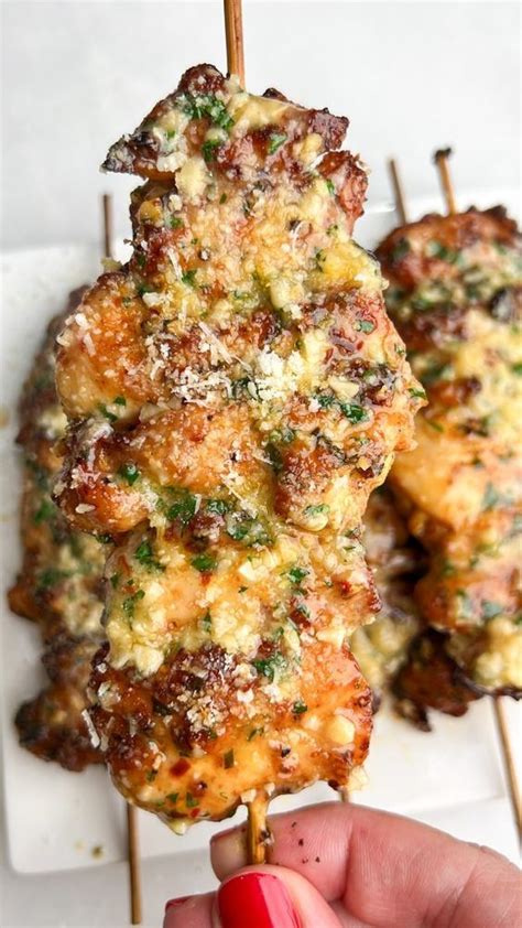 Garlic Parmesan Chicken Skewers Artofit