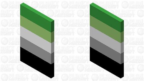 Aromantic Pride Minecraft Mob Skin