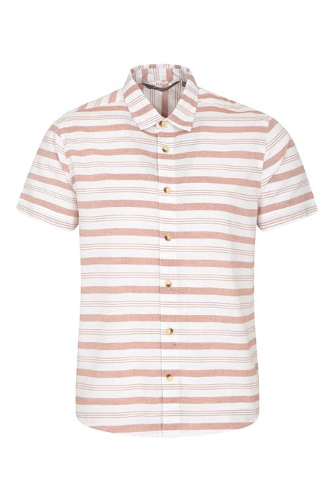 Horizontal Stripe Mens Short Sleeve Shirt Mountain Warehouse Gb