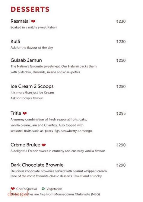 Menu of SO. The Sky Kitchen, Jubilee Hills, Central West Hyderabad ...