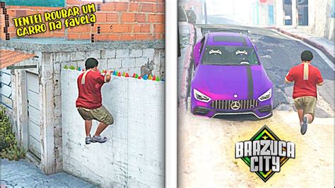 INVADI UMA FAVELA E TENTEI R0UBAR UM CARRO LA DENTRO NO GTA RP