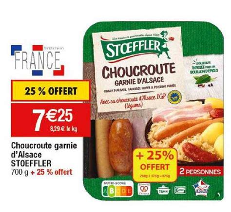 Promo Choucroute Garnie D Alsace Stoeffler Chez Cora Icatalogue Fr