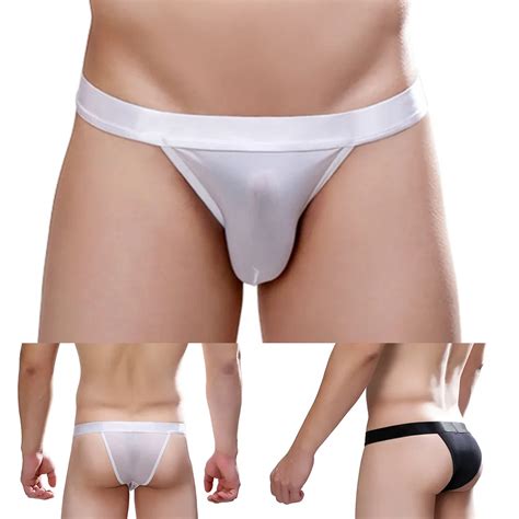 Bragas Finas De Seda De Hielo Para Hombre Ropa Interior Sexy De