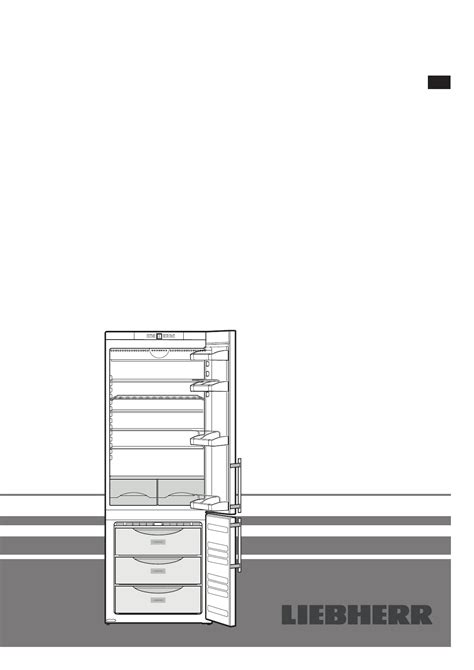 User Manual Liebherr Cnpesf English Pages