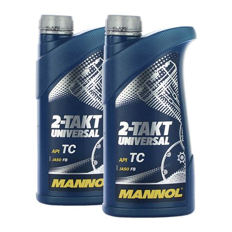 2x 1 Liter MANNOL API TC UNIVERSAL 2 Takt Motoröl hochwertiges Öl