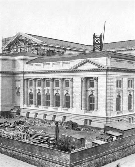 New York Public Library under construction, 1908 - The Curious Desk