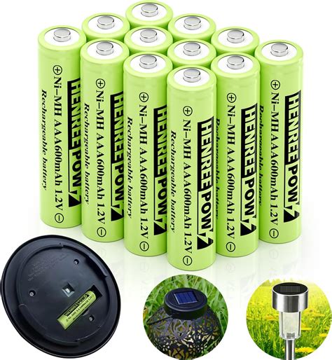 Henreepow Aaa Rechargeable Battery 1 2v Aaa 600mah Pre Charged Ni Mh Batteries Triple A