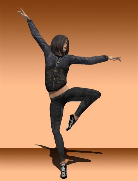 Moving 3d Animation Dance Models