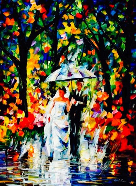 ️ ༻ ༺ Painting By Leonid Afremov Wedding Under The Rain