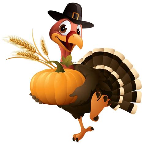 Happy Thanksgiving Clipart 2024 - Festive Turkey Images & Pictures