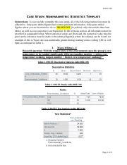 Module 8 Case Study Docx EXSC 520 CASE STUDY NONPARAMETRIC