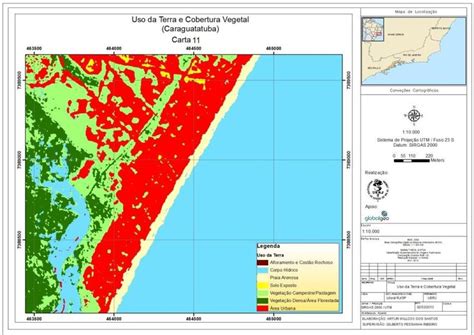 Mapa De Uso Da Terra E Cobertura Vegetal Na Escala 110000 De Porção Download Scientific