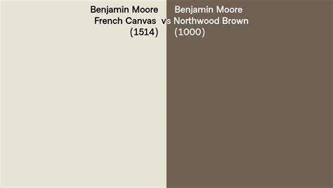 Benjamin Moore French Canvas Vs Northwood Brown Side By Side Comparison