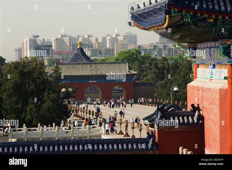 The Temple of Heaven Unesco World Heritage Site Beijing China Stock ...