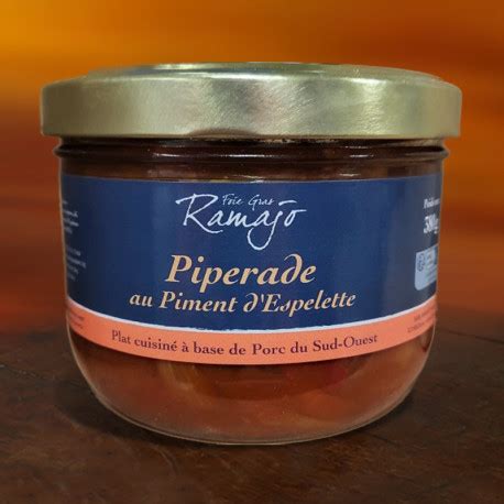 Piperade au piment d Espelette 380g Vente de spécialités du Sud Ouest