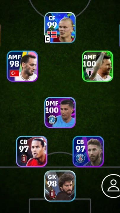 Best Squad 4 1 2 3 Formation Efootball 2024 Mobile Shorts