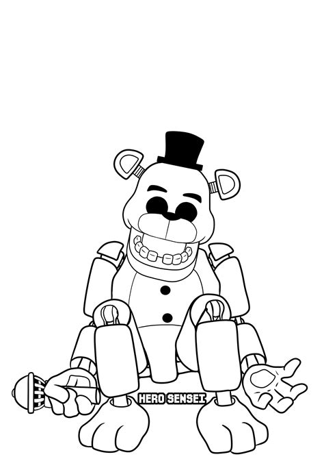 Fnaf Golden Freddy Drawing