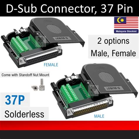 Solderless Male Female Db D Sub Solderless Connector Pin