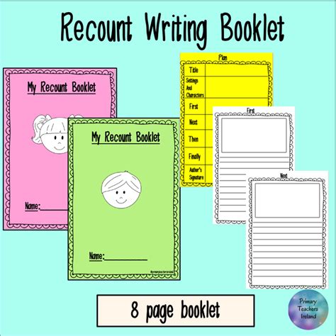 Mash Infants Recount Writing Booklet