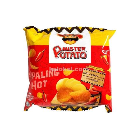 MISTER POTATO CHIPS HOT & SPICY SNACK PACK 75G - Kelokal.com