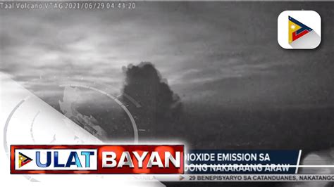 Phivolcs Sulfur Dioxide Emission Ng Bulkang Taal Bumaba Na Youtube