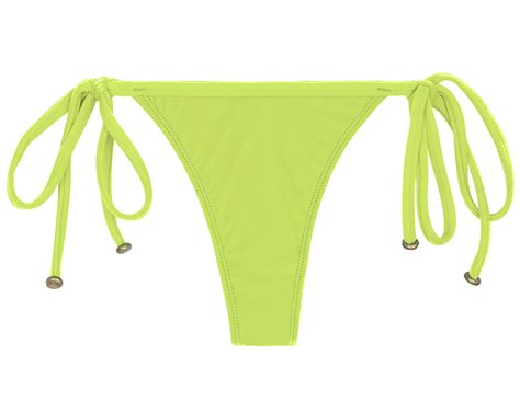 Lime Side Tie String Bikini Bottom Bottom Lime Tri Micro Rio De Sol